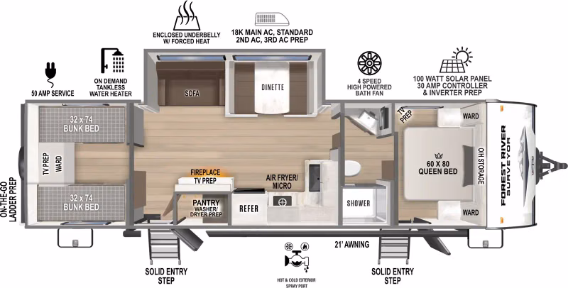 2027 Forest River Surveyor Camp Series 29CAMP - Image 1