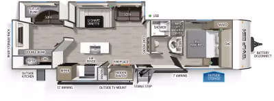 2027 Forest River Wolf Den 304SR 1