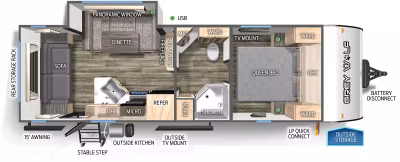 2027 Forest River Cherokee Grey Wolf Travel Trailer 22CE