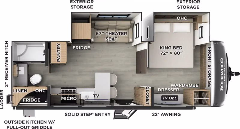 2027 Forest River Rockwood Signature Travel Trailer 8265KBS - Image 1
