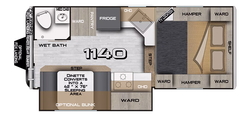2027 Northwood Arctic Fox Camper 1140 - Image 3