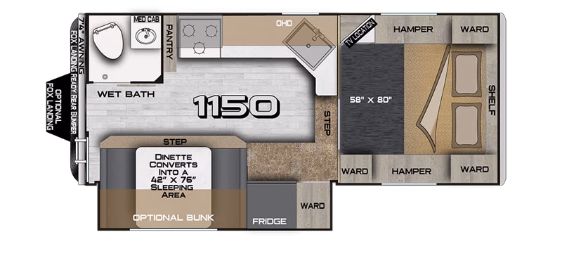 2027 Northwood Arctic Fox Camper 1150 - Image 3